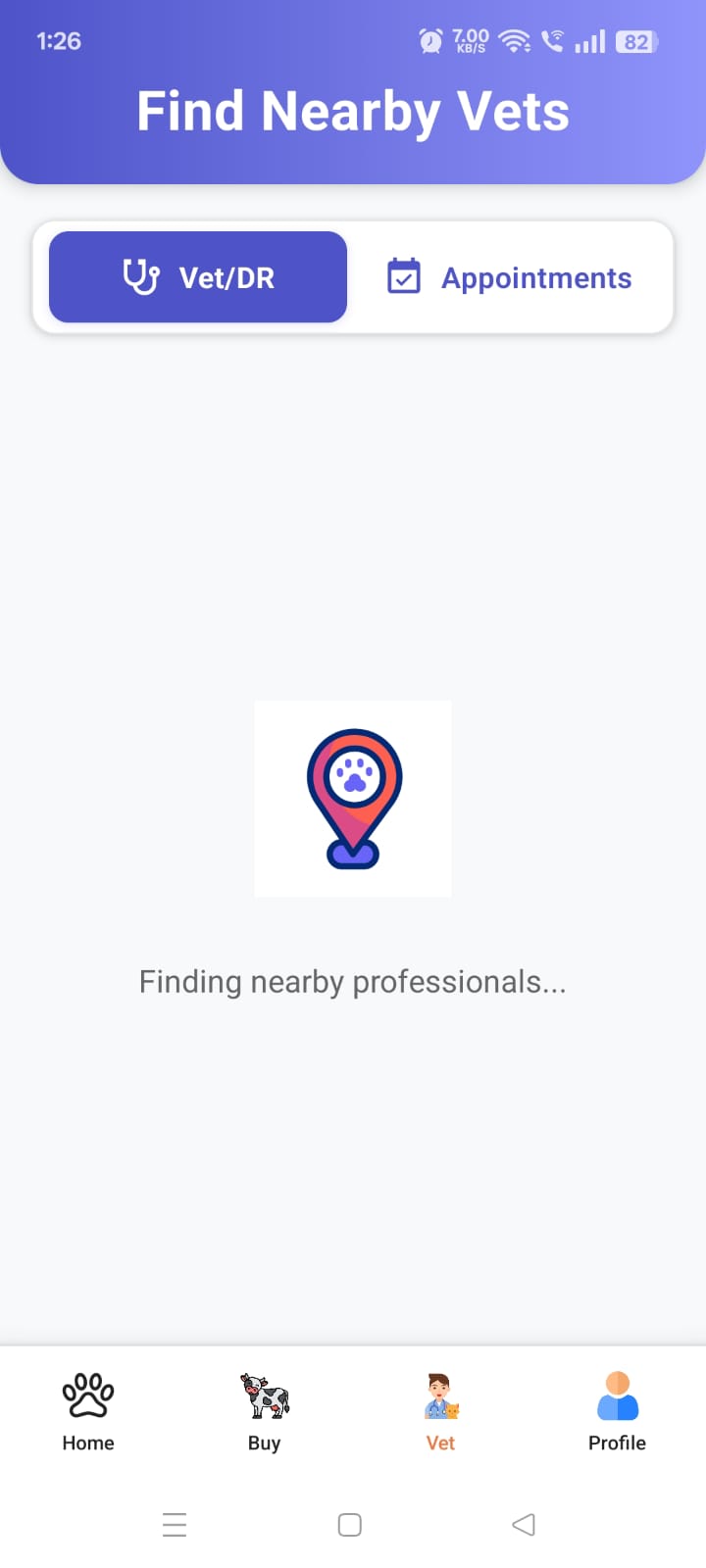 e-PetVet app screenshot 2